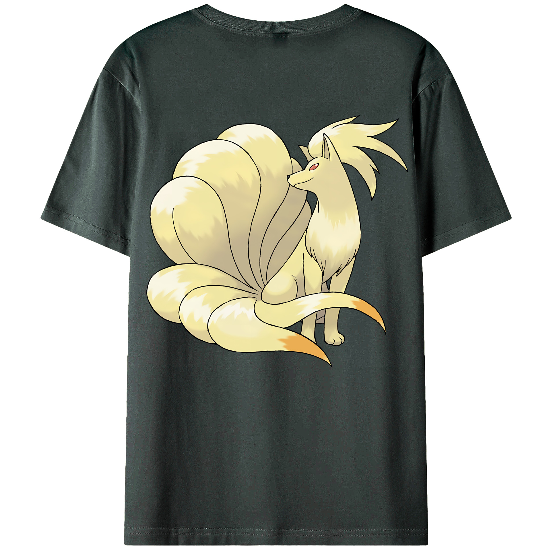 （画像用） ポケットモンスター Pokémon 綿100％ メンズ半袖Tシャツ（バックプリント） 通気性
